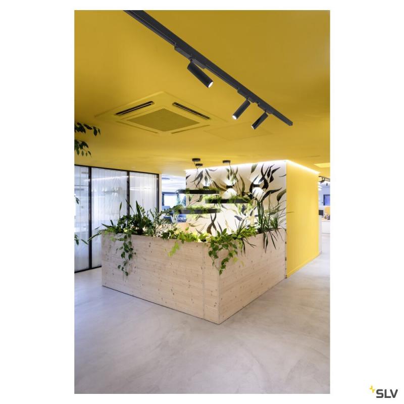 SLV 1008438 GRIP! M, 3~ Spot, zylindrisch, 3000 K, 20 W, DALI, Touch, 42°, schwarz / gold