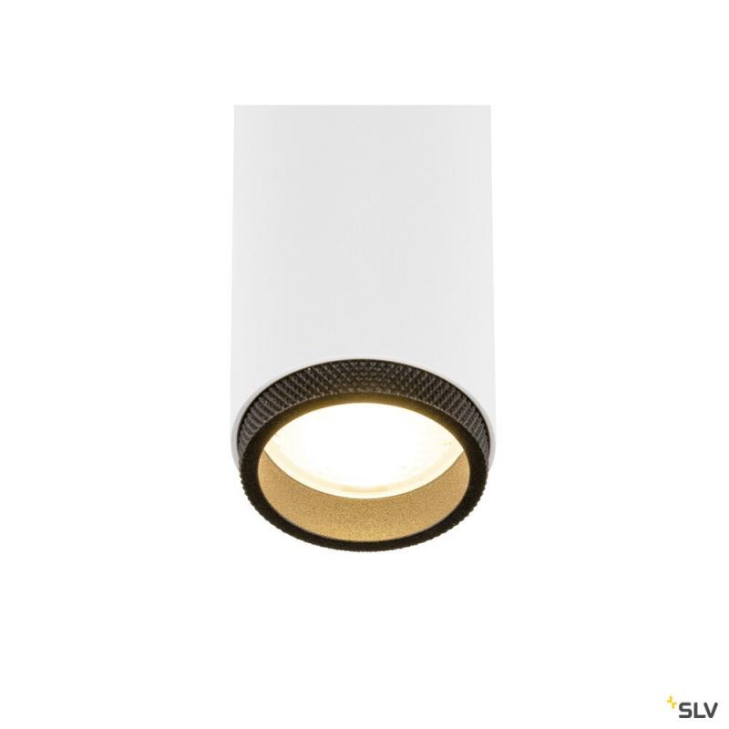 SLV 1008439 GRIP! M, 3~ Spot, zylindrisch, 2000-3000 K, 15 W, DALI, Dim-to-Warm, Touch, 42°, weiß / schwarz
