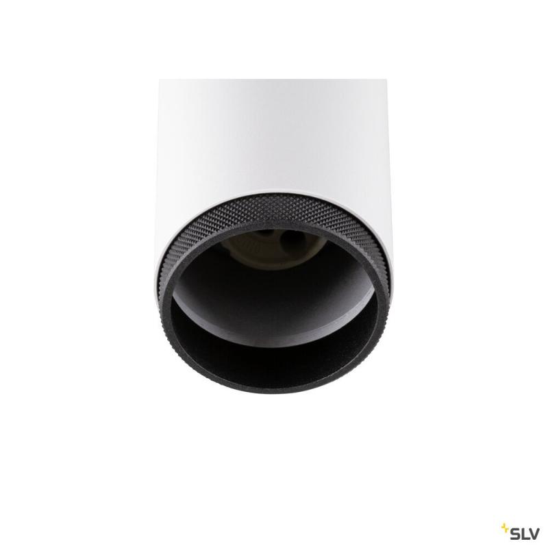 SLV 1008447 GRIP! L, 1~ Spot, zylindrisch, GU10, 1x max. 6 W, weiß / schwarz