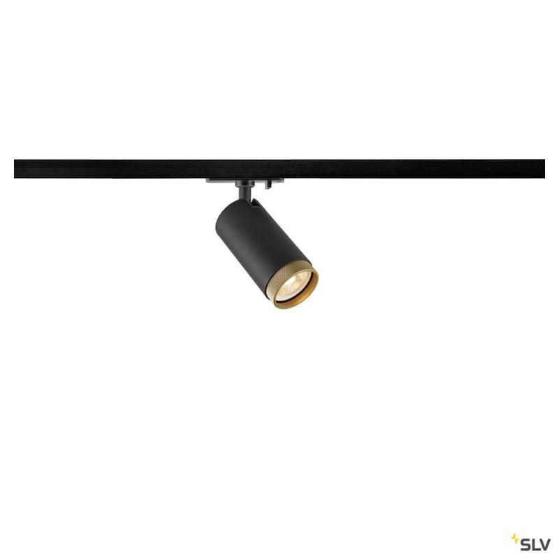 SLV 1008449 GRIP! L, 1~ Spot, zylindrisch, GU10, 1x max. 6 W, schwarz / gold