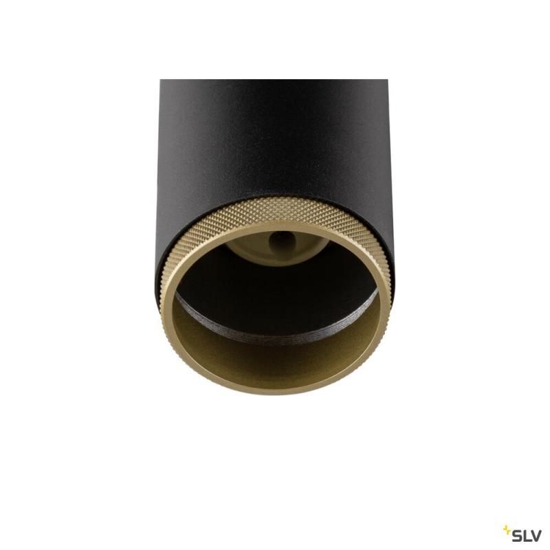 SLV 1008453 GRIP! L, 3~ Spot, zylindrisch, GU10, 1x max. 6 W, schwarz / gold