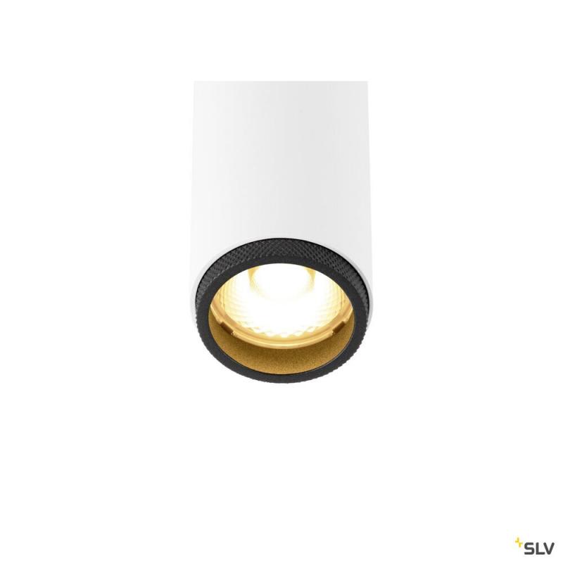 SLV 1008454 GRIP! S, 48V Pendelleuchte, Pendellänge 200 cm, 2700 K, 29°, DALI, weiß / schwarz