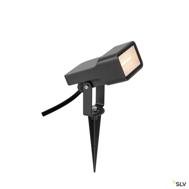 SLV 1008478 SYNA WIDE, Erdspiessleuchte, 2200 K, 115°, IP65, eckig, schwarz