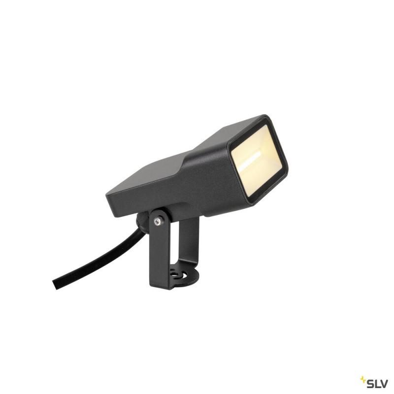 SLV 1008479 SYNA WIDE, Erdspiessleuchte, 3000 K, 115°, IP65, eckig, schwarz