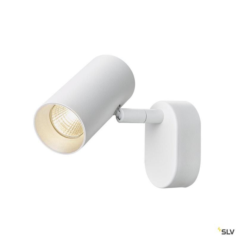 SLV 1008715 NOBLO®, Wand- und Deckenaufbauleuchte, single, rund, 2700 K, 6 W, PHASE, 32°, weiß