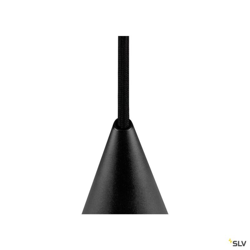 SLV 1008500 MAGICO 20, Pendelleuchte, E27, Pendellänge 180 cm, 1x max. 10 W, matt schwarz