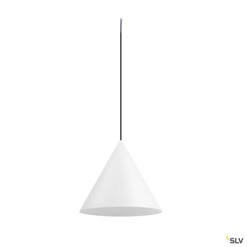 SLV 1008504 MAGICO 38, Pendelleuchte, E27, Pendellänge 180 cm, 1x max. 10 W, matt weiß