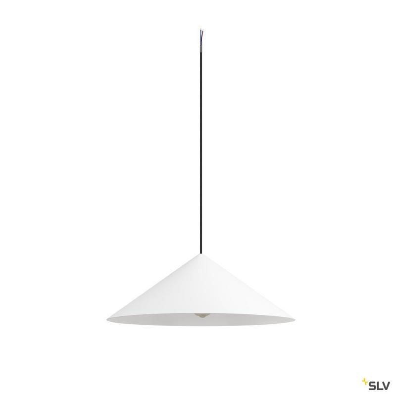 SLV 1008506 MAGICO 55, Pendelleuchte, E27, Pendellänge 180 cm, 1x max. 10 W, matt weiß