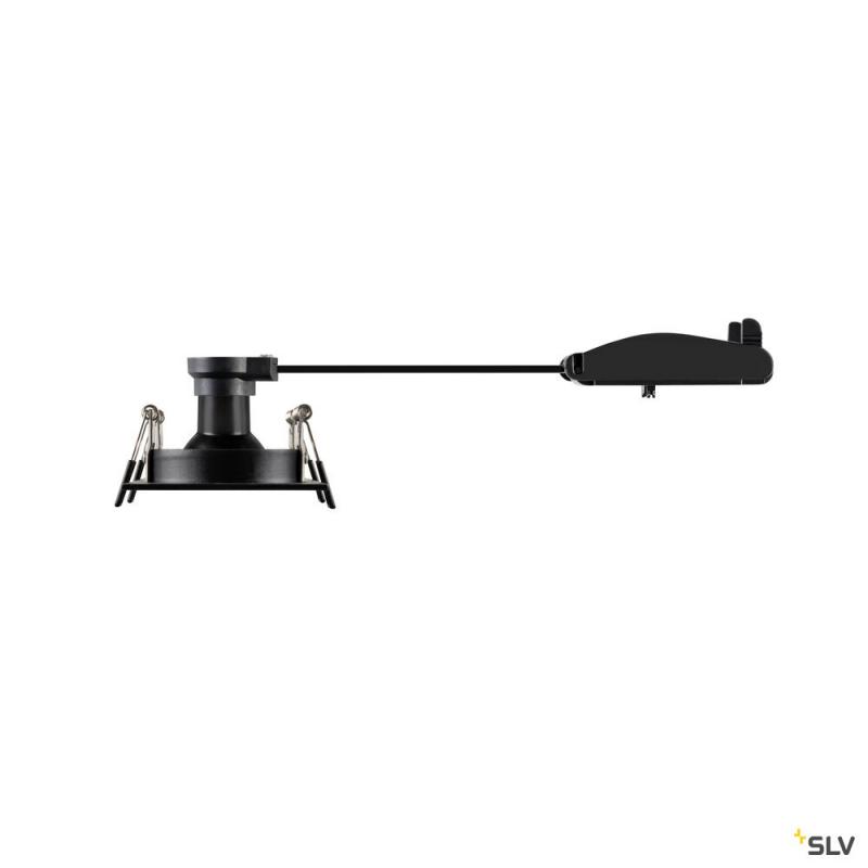 SLV 1008510 NEW TRIA® 155, Deckeneinbauleuchte, quadratisch, 2 x GU10, zweiflammig, schwarz