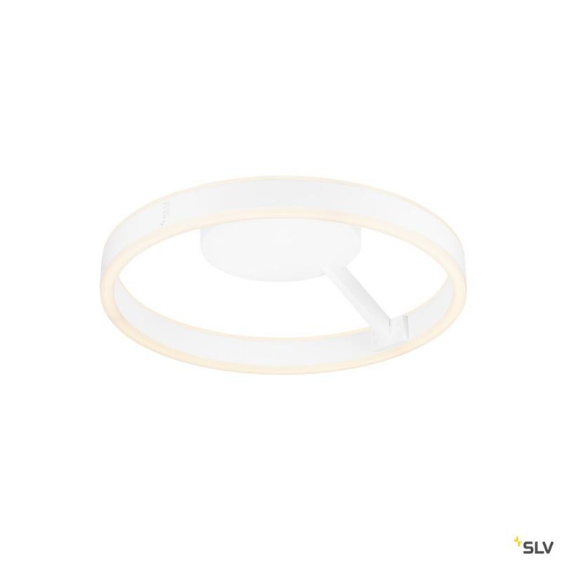 SLV 1008546 ONE, Wand- und Deckenaufbauleuchte, rund, 2700/3000 K, 14 W, PHASE, 130°, weiß