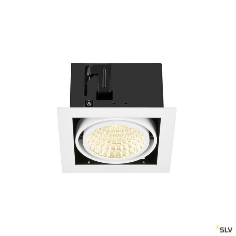 SLV 1008567 KADUX, Deckeneinbauleuchte, single, 3000 K, DALI 2, Touch, 30°, weiß