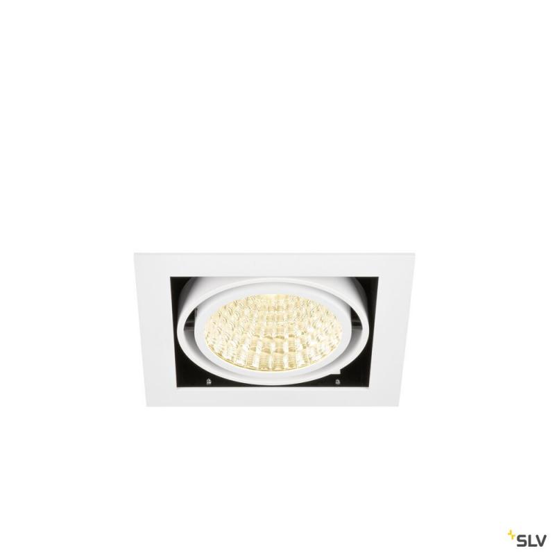 SLV 1008567 KADUX, Deckeneinbauleuchte, single, 3000 K, DALI 2, Touch, 30°, weiß