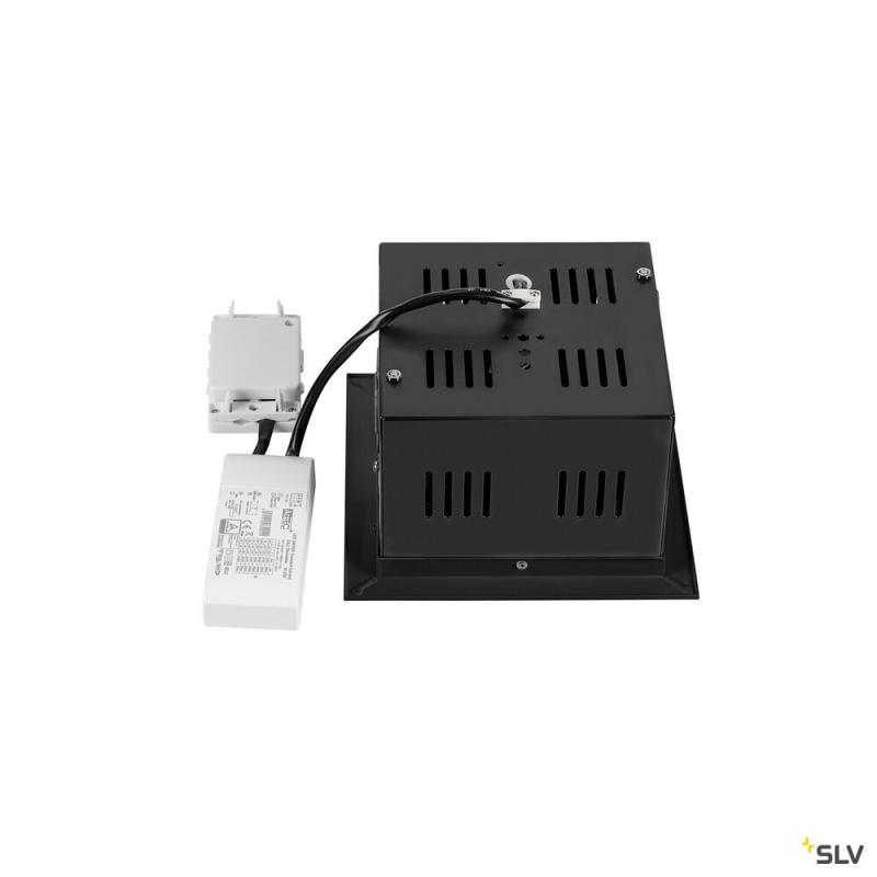 SLV 1008568 KADUX, Deckeneinbauleuchte, single, 3000 K, DALI 2, Touch, 30°, schwarz