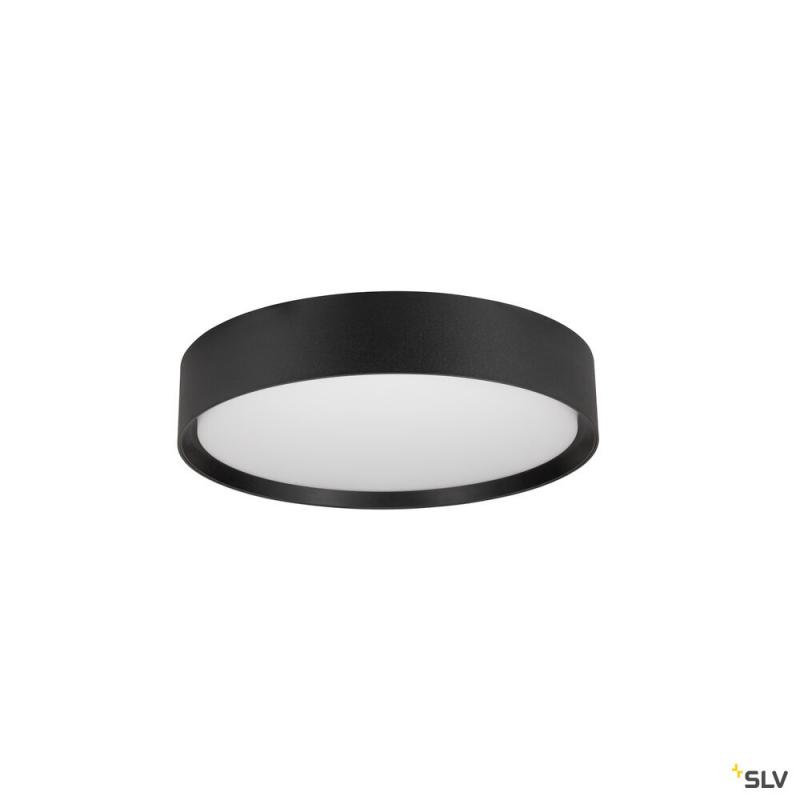 SLV 1008578 DECONA 30, Deckenaufbauleuchte, rund, 2700/3000 K, 18 W, PHASE, schwarz