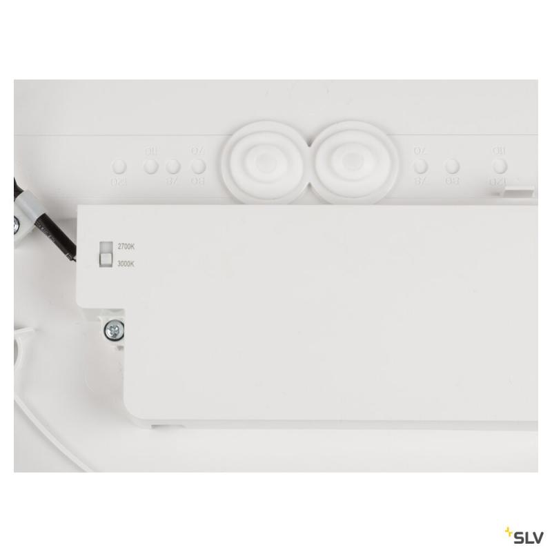 SLV 1008579 DECONA 30, Deckenaufbauleuchte, rund, 2700/3000 K, 18 W, PHASE, weiß / gold