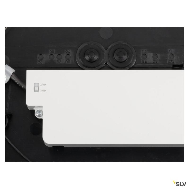 SLV 1008580 DECONA 30, Deckenaufbauleuchte, rund, 2700/3000 K, 18 W, PHASE, schwarz / gold