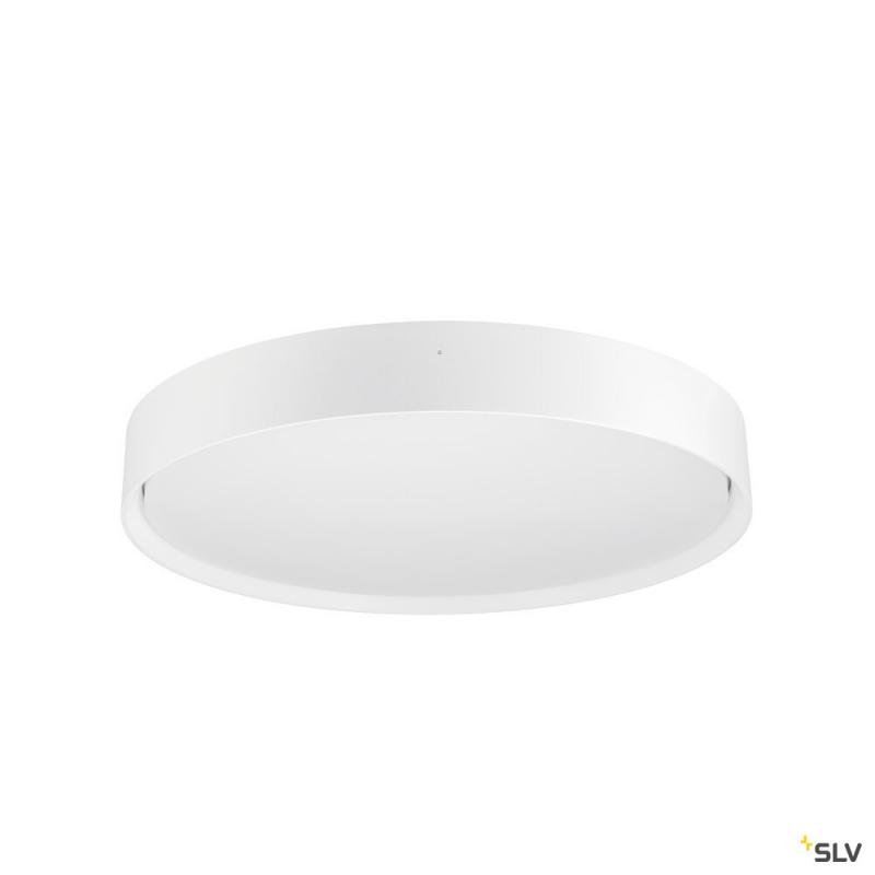 SLV 1008581 DECONA 42, Deckenaufbauleuchte, rund, 2700/3000 K, 23 W, PHASE, weiß