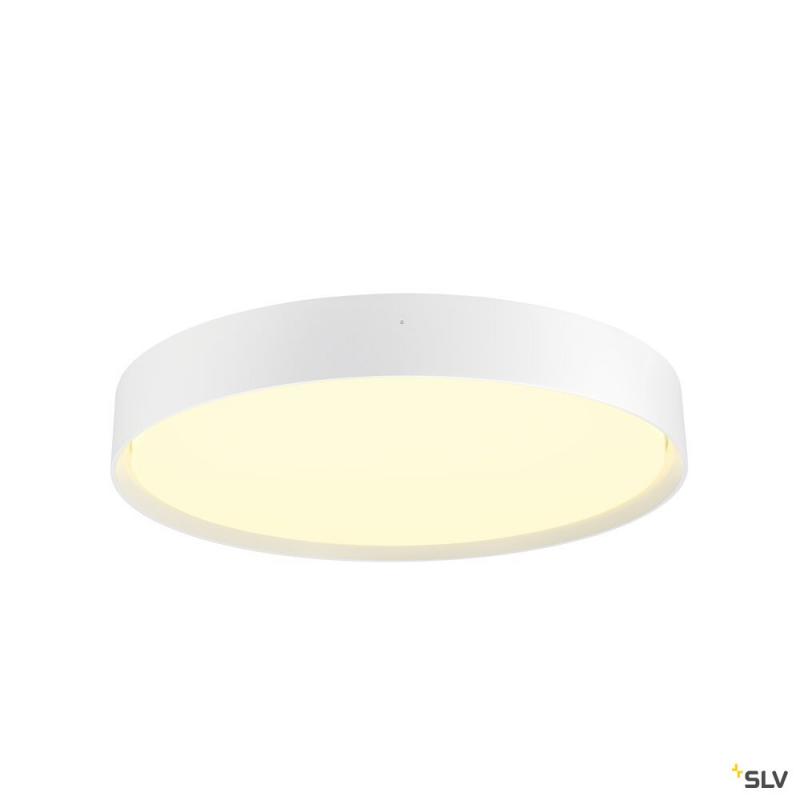 SLV 1008581 DECONA 42, Deckenaufbauleuchte, rund, 2700/3000 K, 23 W, PHASE, weiß