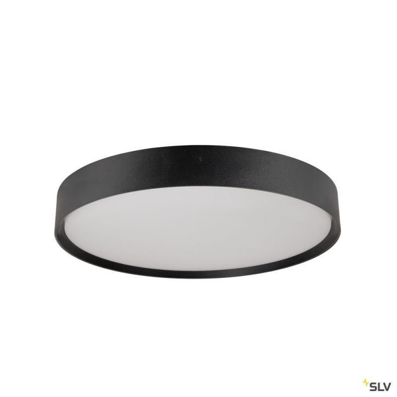 SLV 1008582 DECONA 42, Deckenaufbauleuchte, rund, 2700/3000 K, 23 W, PHASE, schwarz