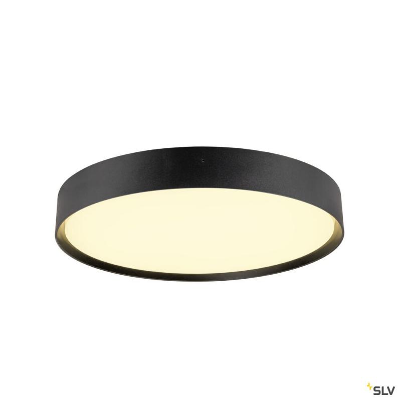 SLV 1008582 DECONA 42, Deckenaufbauleuchte, rund, 2700/3000 K, 23 W, PHASE, schwarz