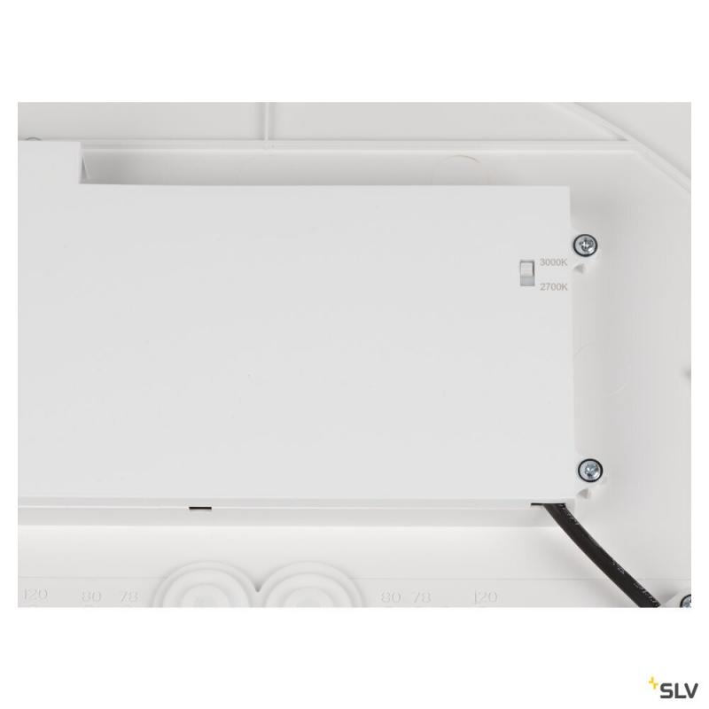 SLV 1008583 DECONA 42, Deckenaufbauleuchte, rund, 2700/3000 K, 23 W, PHASE, weiß / gold