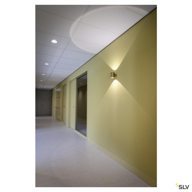 SLV 1008614 OCULUS, Wandaufbauleuchte, rund, 2000-3000 K, 15 W, Dim-to-Warm, PHASE, 100°, dunkel kupfer