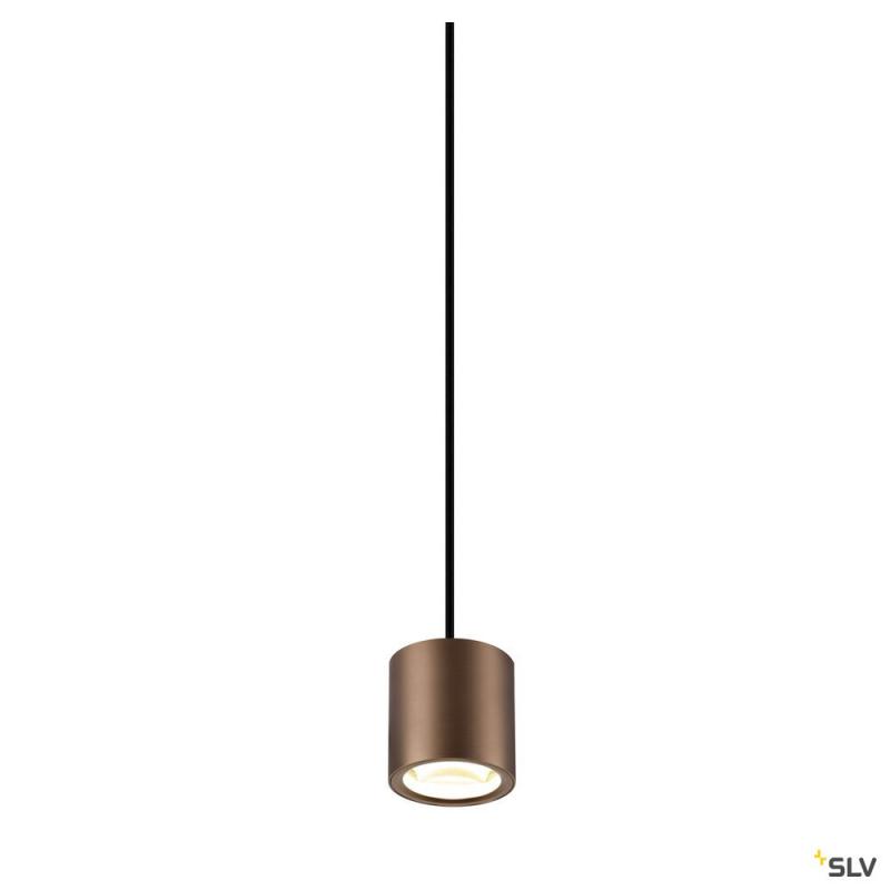 SLV 1008617 OCULUS, Pendelleuchte, Pendellänge 250 cm, 2000-3000 K, 100°, Dim-to-Warm, PHASE, dunkel kupfer