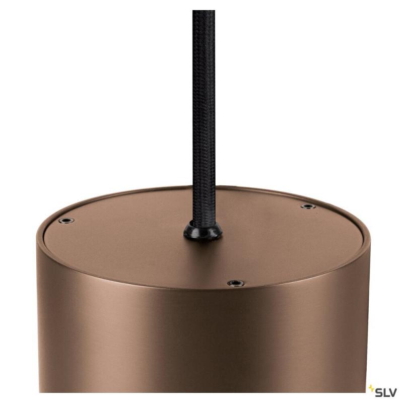 SLV 1008617 OCULUS, Pendelleuchte, Pendellänge 250 cm, 2000-3000 K, 100°, Dim-to-Warm, PHASE, dunkel kupfer