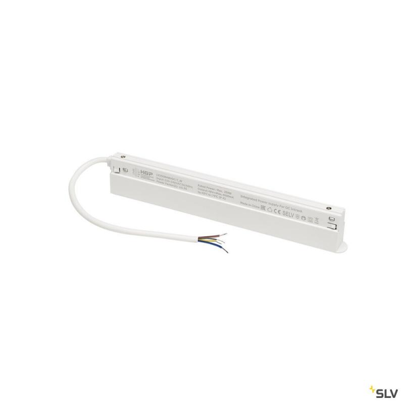 SLV 1009001 48V SYSTEM, Intrack LED Treiber, 48VDC, 250 W, inkl. 300 cm Anschlusskabel für 220-240VAC und DALI-Durchverdrahtung, weiß