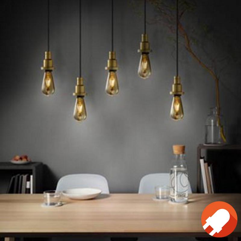 Osram E14 LED Vintage 1906 LED T26 5 Filament Lampe 1,6W wie 5W 2200K extra warmweiß Bernsteinfarbe
