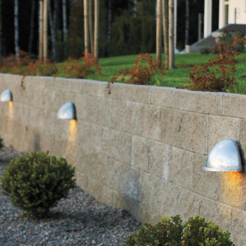 Konstsmide 7325-320 Torino Wandleuchte galvanisierter Stahl, Acrylglas