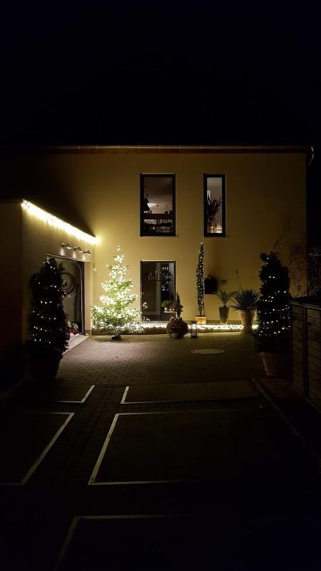 weiße Micro - Außentrafo Weihnachts Lichterkette Ambiente Konstsmide 24V Dioden, warm LED 3616-110 300