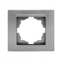 Günsan MODERNA 01291500000140 1-fach Abdeckrahmen, Silber