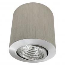 Schwenkbarer LED Deckenstrahler COB SLIM+ R Aufbau dimmbar Alu gebürstet  Mobilux