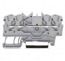 WAGO 2000-1403 Durchgangsklemme 1 mm² 4-Leiter Push-in CAGE CLAMP Rot Ex e II Hutschiene