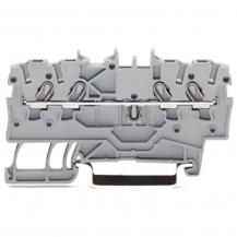 WAGO 2000-1405 4-Leiter-Durchgangsklemme 1 mm² schwarz | Push-in CAGE CLAMP | Ex e II