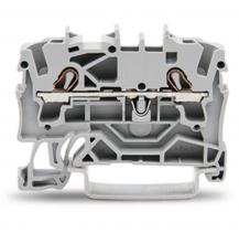 WAGO 2002-1201 Durchgangsklemme 2,5 mm² Push-in CAGE CLAMP grau
