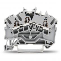 WAGO 2002-6301 3-Leiter-Durchgangsklemme 2,5 mm² | Push-in CAGE CLAMP | Ex e II | grau