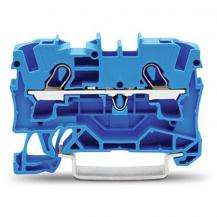 WAGO 2004-1204 Durchgangs Klemme 4 mm² blau Push-in CAGE CLAMP