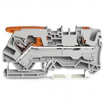 WAGO 2106-5201 2-Leiter-Durchgangsklemme 6 mm² | Hebel & Drücker | Push-in CAGE CLAMP