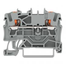 WAGO 2202-1201 Durchgangsklemme 2,5 mm² Push-in CAGE CLAMP grau