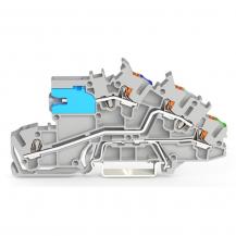 WAGO 2203-7541 Installationsetagenklemme mit N-Trennschlitten und PE-Funktion 2,5 mm²