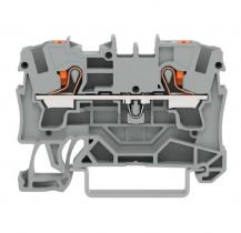WAGO 2204-1201 Durchgangsklemme 4 mm² grau