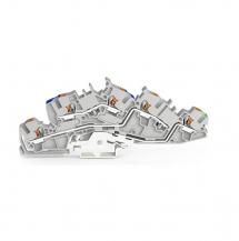 WAGO 2205-7646 Installationsetagen Klemme 4 mm² N/L/PE mit Drücker