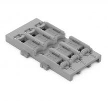 WAGO 221-2523 Befestigungsadapter 3-fach grau