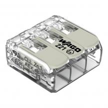 WAGO 221-483 COMPACT-Verbindungsklemme 3-Leiter transparent