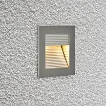 EVN 239414 Wandeinbauleuchte Silber quadratisch G9 230 V AC dimmbar mit strukturiertem Reflektor für indirektes Licht Einbaumaße 78 x 71 x 65 mm