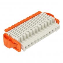 WAGO 2734-1112/038-000 1-Leiter-Federleiste 12-polig | Hebel | Push-in CAGE CLAMP | 1,5 mm²