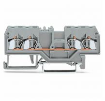 WAGO 280-833 Durchgangsklemme 4-Leiter 2,5 mm² CAGE CLAMP grau