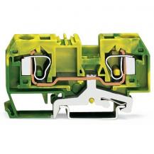 WAGO 284-907 Schutzleiterklemme 10 mm² grün-gelb